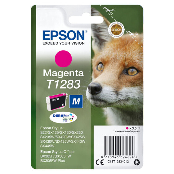 Картридж с оригинальными чернилами Epson C13T12834022 Красный Розовый