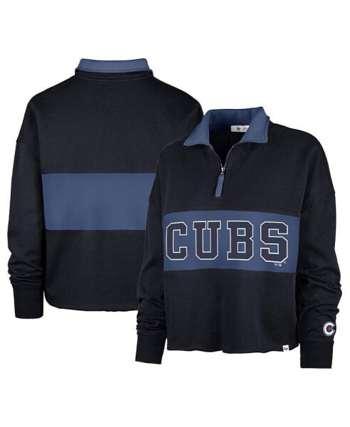 Women's Navy Chicago Cubs City Connect Bae Remi Quarter-Zip Jacket