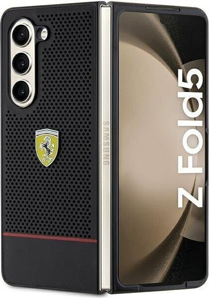 Ferrari Ferrari FEHCZFD5PSEK Z Fold5 F946 czarny/black hardcase Perforated Line