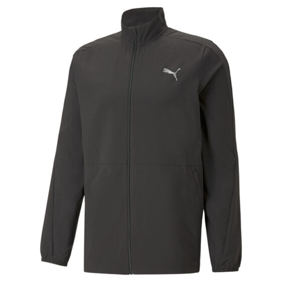 Puma Run Favourite Woven Full Zip Running Jacket Mens Black Casual Athletic Oute