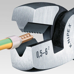 Инструмент для обжима концевых гильз с торцевой установкой Knipex 97 81 180