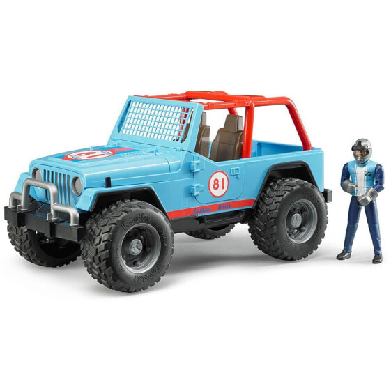 BRUDER Jeep Cross Country Racer Blue With Pilot 02541