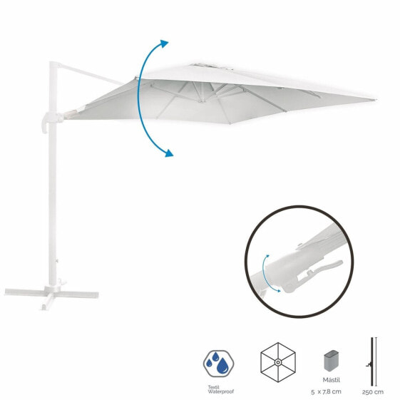 Зонт для пляжа BB Outdoor Tiber Белый Алюминиевый 300 x 300 x 250 см