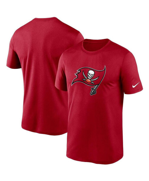 Men's Red Tampa Bay Buccaneers Logo Essential Legend Performance T-shirt