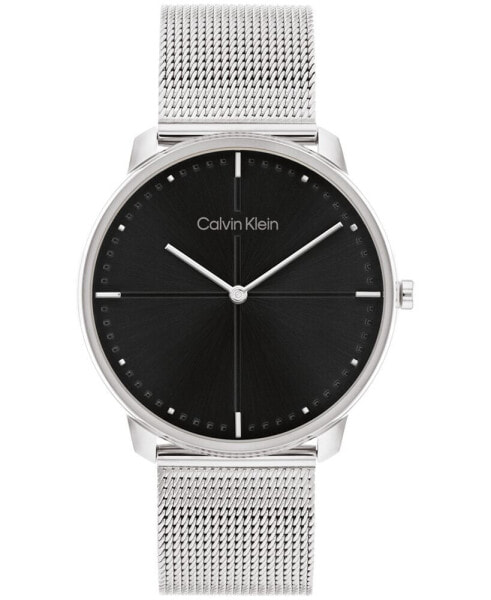 Наручные часы Calvin Klein Men's Black Silicone Strap Watch 44.5mm.
