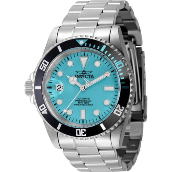 Invicta Men's Pro Diver Automatic 3 Hand Turquoise Dial Steel Bracelet Watch