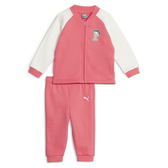 Puma TwoPiece Minicats Squad Full Zip Jacket & Joggers Set Toddler Girls Pink Ca