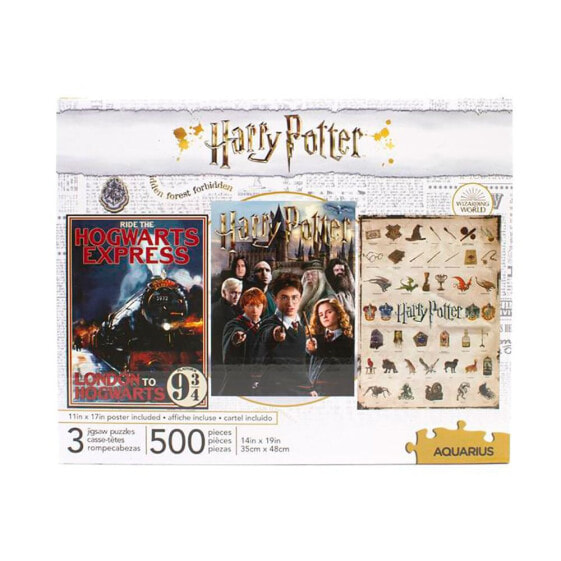 HARRY POTTER 500 Pieces Set Of 3 Puzzles