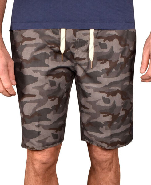 Men's Camo Print Quick Dry Windjammer Shorts