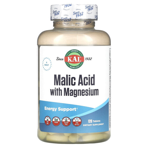 Магний KAL Малевая кислота с магнием, 120 таблеток