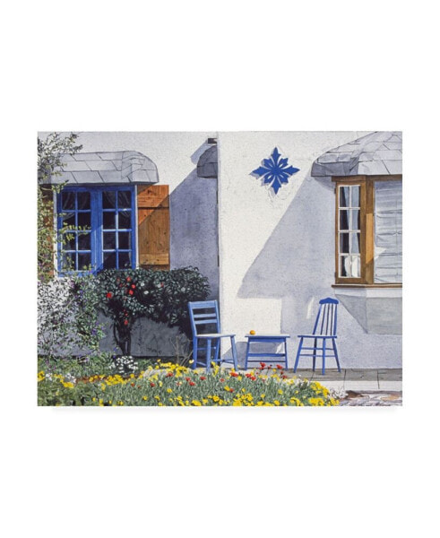 David Lloyd Glover Carmel Cottage with Orange Canvas Art - 15" x 20"