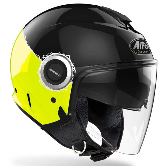 Открытый шлем Airoh Helios Fluo для мотоциклистов