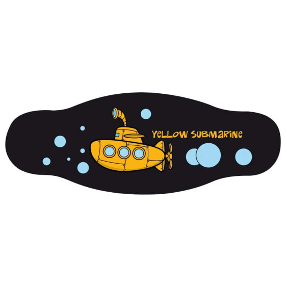 BEST DIVERS Neoprene Mask Strap Yellow Submarine Double Layer Tape