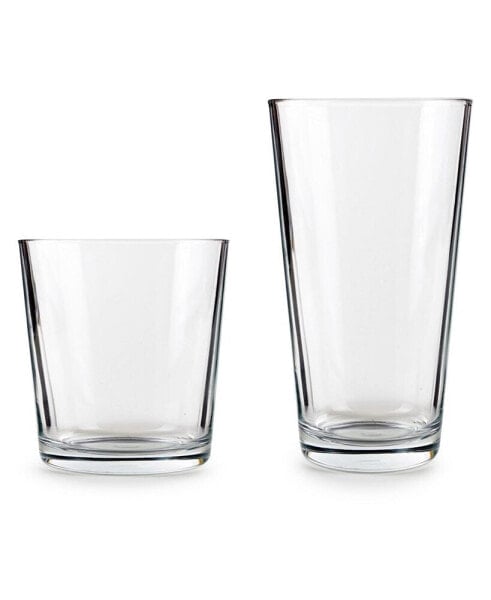 Simple Home Entertaining Glasses, Set of 16