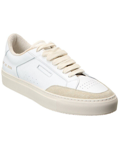 Common Projects Tennis Pro Leather & Suede Sneaker Men's White 40