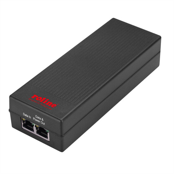 ROLINE 21.13.1199 - IEEE 802.3af,IEEE 802.3at - Black - Activity - Link - PoE - Power - 46 V - 30 W - Box