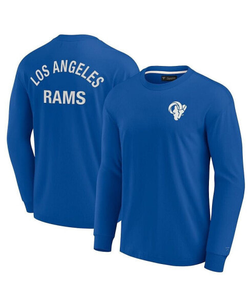 Men's and Women's Royal Los Angeles Rams Super Soft Long Sleeve T-shirt