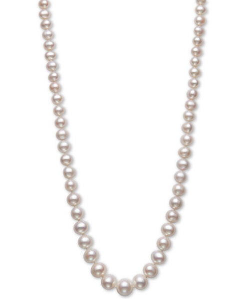 Belle de Mer cultured Freshwater Pearl (5-10mm) Graduated 18" Strand Necklace in 14k Gold, Created for Macy's