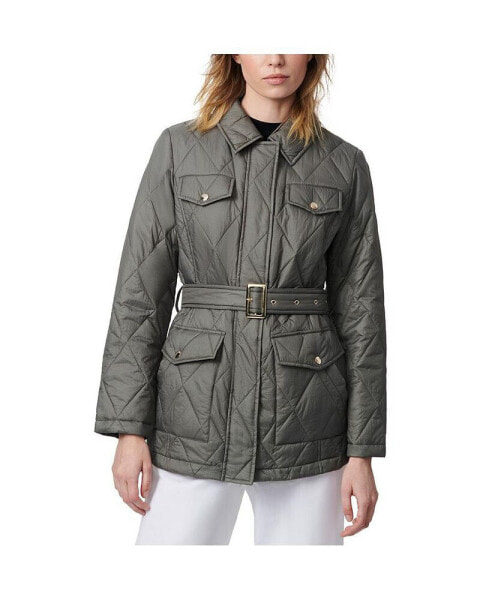 Women's Diamond Quilt Utility Jacket