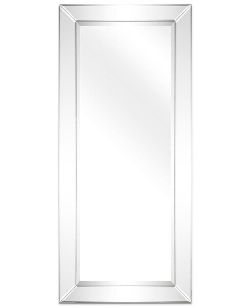 Solid Wood Frame Covered with Beveled Clear Mirror Panels - 24" x 54"