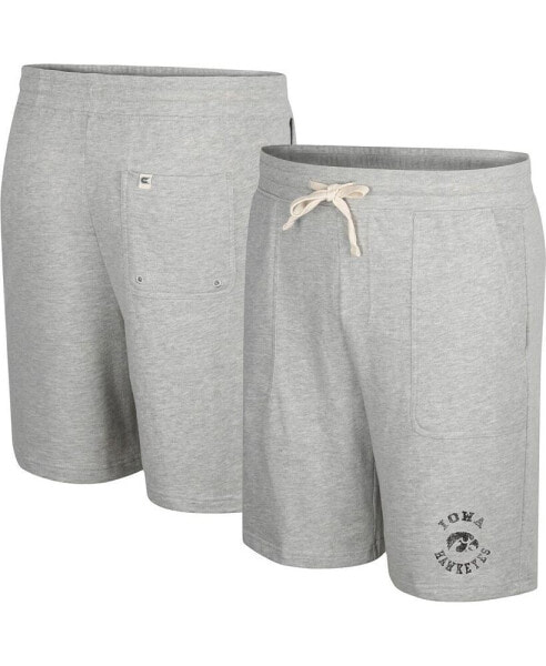 Men's Heather Gray Iowa Hawkeyes Love To Hear This Terry Shorts