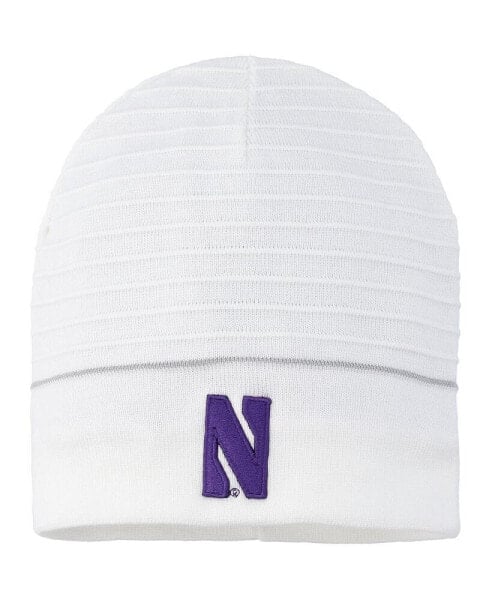 Men's White Northwestern Wildcats 2022 Sideline Lifestyle CGI Performance Beanie