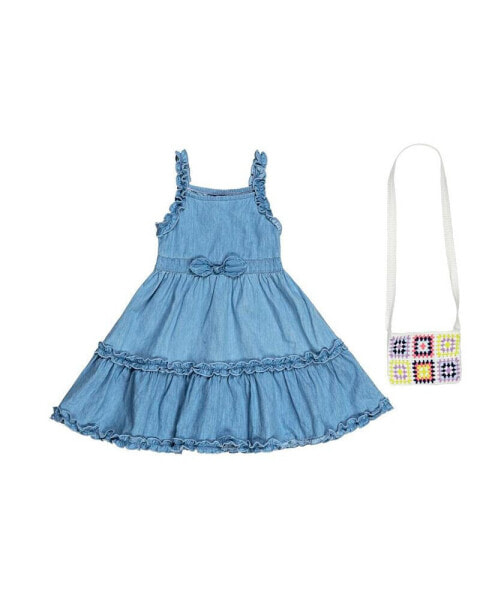 Little Girls Chambray Dress