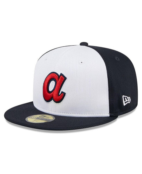 Men's White Atlanta Braves 2024 Batting Practice 59FIFTY Fitted Hat