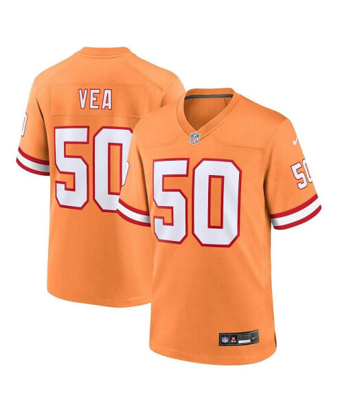 Men's Vita Vea Orange Tampa Bay Buccaneers Throwback Game Jersey