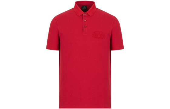 ARMANI EXCHANGE SS22 徽标Logo短袖Polo衫 男款 红色 送礼推荐 / Поло ARMANI EXCHANGE SS22 LogoPolo 3LZFGG-ZJM5Z-1435