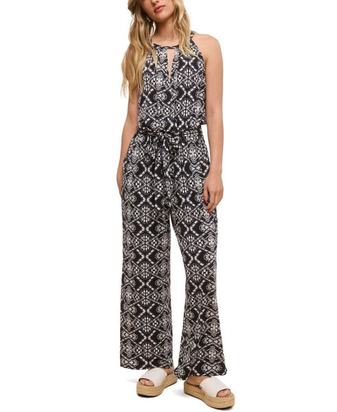 Women's Printed Matte Jersey Jumpsuit