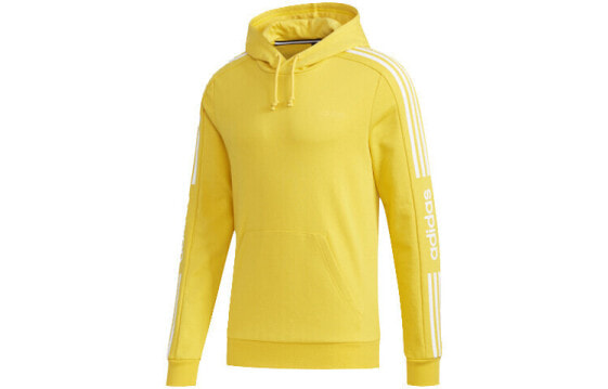 Толстовка adidas neo Линейный вязаный спортивный худи для мужчин желтого цвета