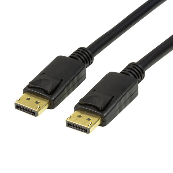 LogiLink CV0119 - 1 m - DisplayPort - DisplayPort - Male - Male - Black