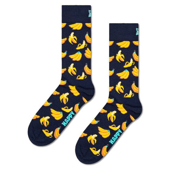 HAPPY SOCKS Banana Half long socks