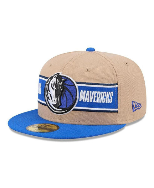 Men's Tan/Blue Dallas Mavericks 2024 NBA Draft 59FIFTY Fitted Hat