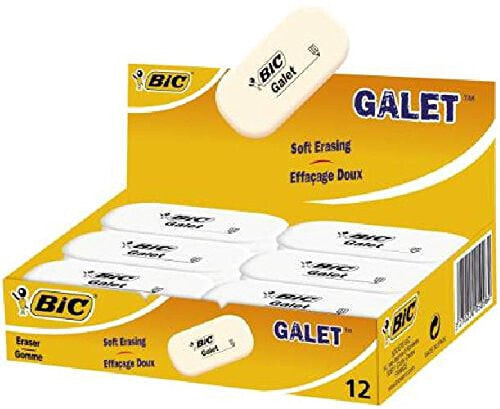 BIC Galet - Rubber - White - 12 pc(s)