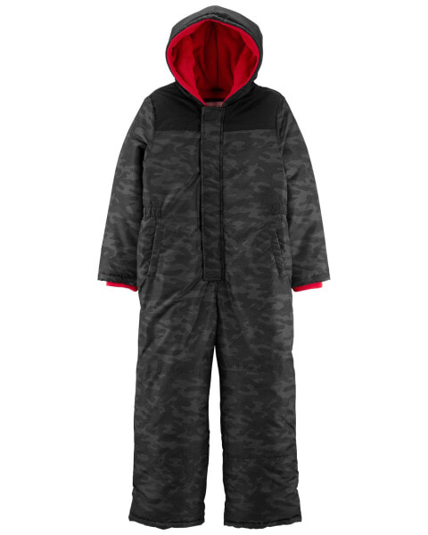 Kid Camo Fleece-Lined Snowsuit 7