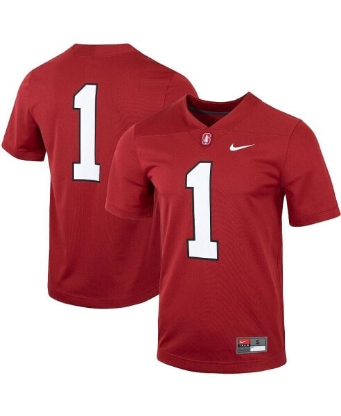 Men's Number 1 Cardinal Stanford Cardinal Untouchable Football Jersey