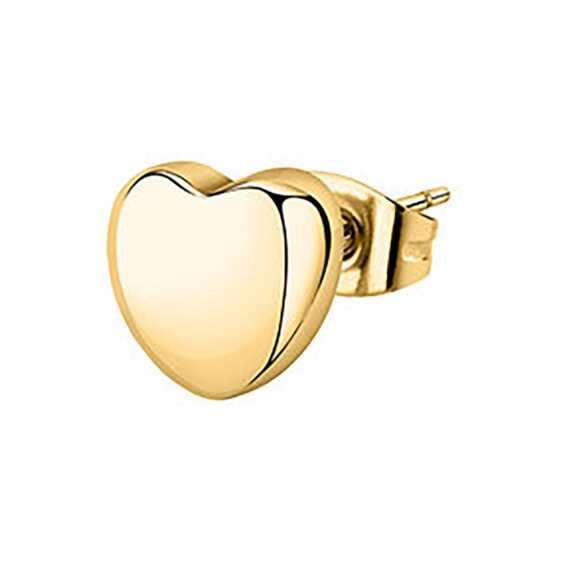 LE PETITE STORY Single Yg EmboSSed Heart Earrings