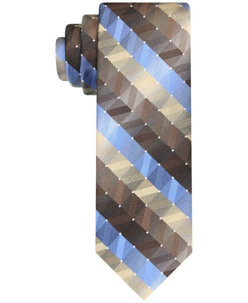 Men's Geometric Dot Long Tie