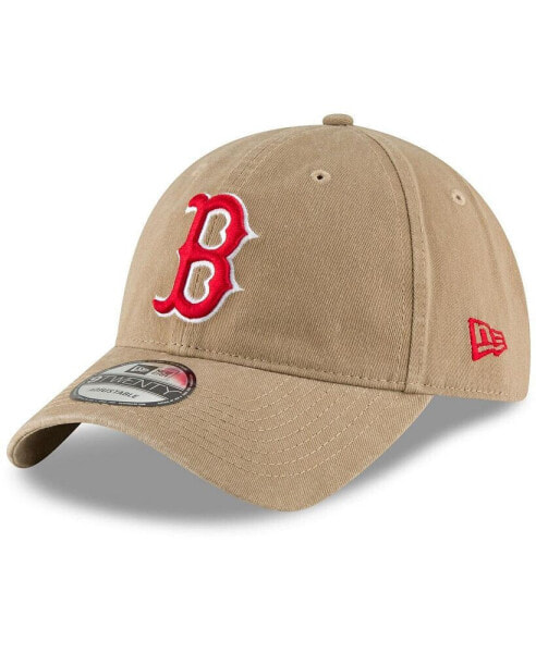 Бейсболка New Era мужская Классическая модель Boston Red Sox регулируемая 9Twenty в хаки