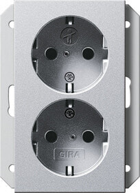 GIRA 2731 26 - CEE 7/3 - Aluminum - 250 V - 16 A