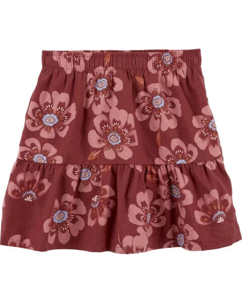 Kid Floral LENZING™ ECOVERO™ Linen Skort 12