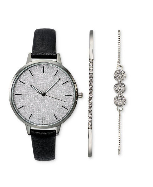 Часы INC International Concepts Black Strap Watch