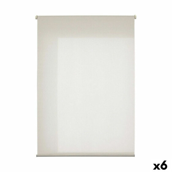 Кремовые рулонные жалюзи 120 x 180 см полиэстер Пластик (6 штук) Gift Decor "Roller blinds"