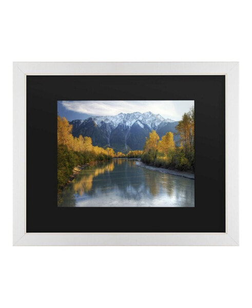 Pierre Leclerc Autumn River Matted Framed Art - 20" x 25"