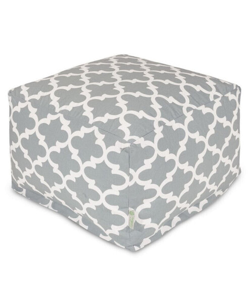 Trellis Ottoman Square Pouf 27" x 17"