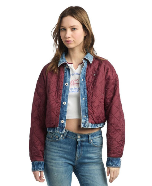 Women's Cotton Quilted Reversible Denim Jacket