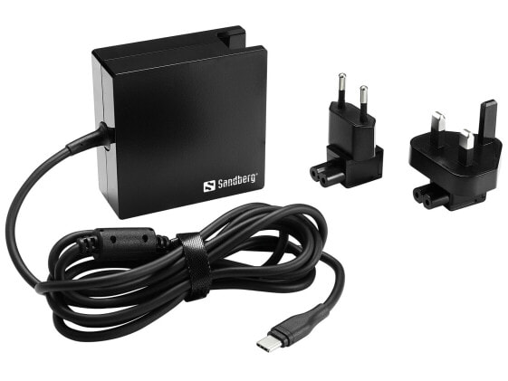 SANDBERG USB-C PD AC-Charger 90W EU+UK - Indoor - AC - 20.2 V - 4.5 A - 1.8 m - Black