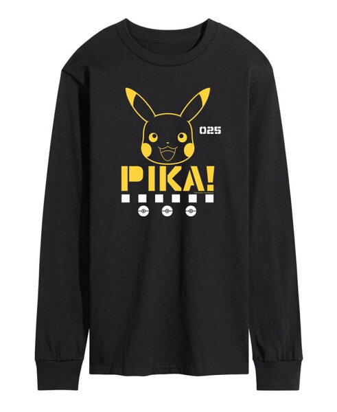 Men's Pokemon Pika Long Sleeve T-shirt